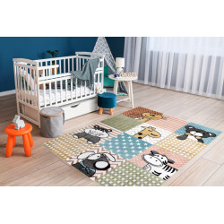 Detský kusový koberec Fun Pets multi