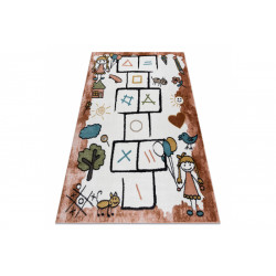 Detský kusový koberec Fun Hop pink