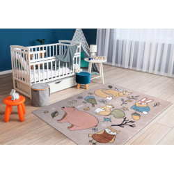 Detský kusový koberec Fun Forester beige