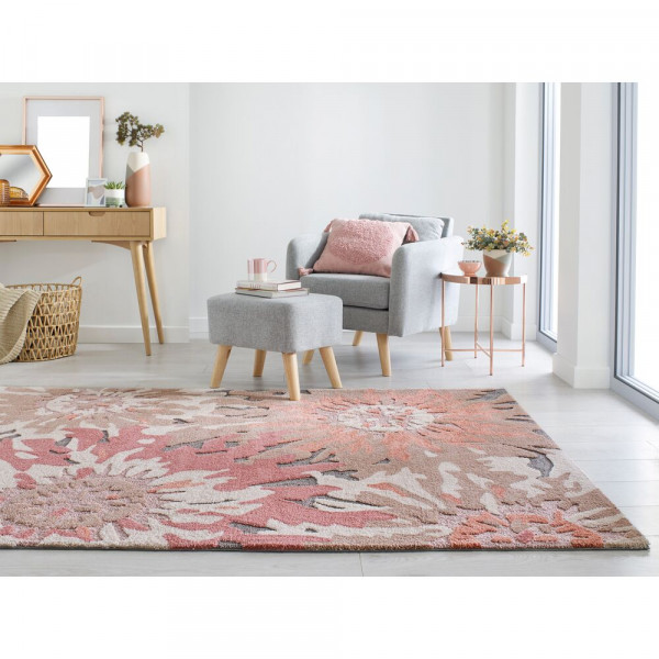 Kusový koberec Zest Soft Floral Terracotta