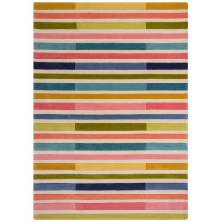 Ručne všívaný kusový koberec Illusion Piano Pink/Multi
