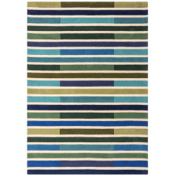 Ručne všívaný kusový koberec Illusion Piano Green/Multi