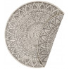 AKCIA: 240x240 (priemer) kruh cm Kusový koberec Mujkoberec Original Nora 104160 Grey Creme kruh – na von aj na doma