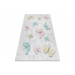 Detský kusový koberec Bambino 1610 Butterflies cream