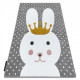 Detský kusový koberec Petit Bunny grey