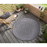 Kusový koberec Twin-Wendeteppiche 105418 Night Silver kruh – na von aj na doma