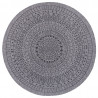 Kusový koberec Twin-Wendeteppiche 105476 Night Silver kruh – na von aj na doma