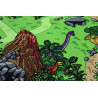Detský kusový koberec Dino okrúhly