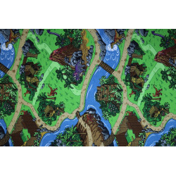 Detský metrážový koberec Dino