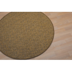 Kusový koberec Alassio zlatohnedý okrúhly
