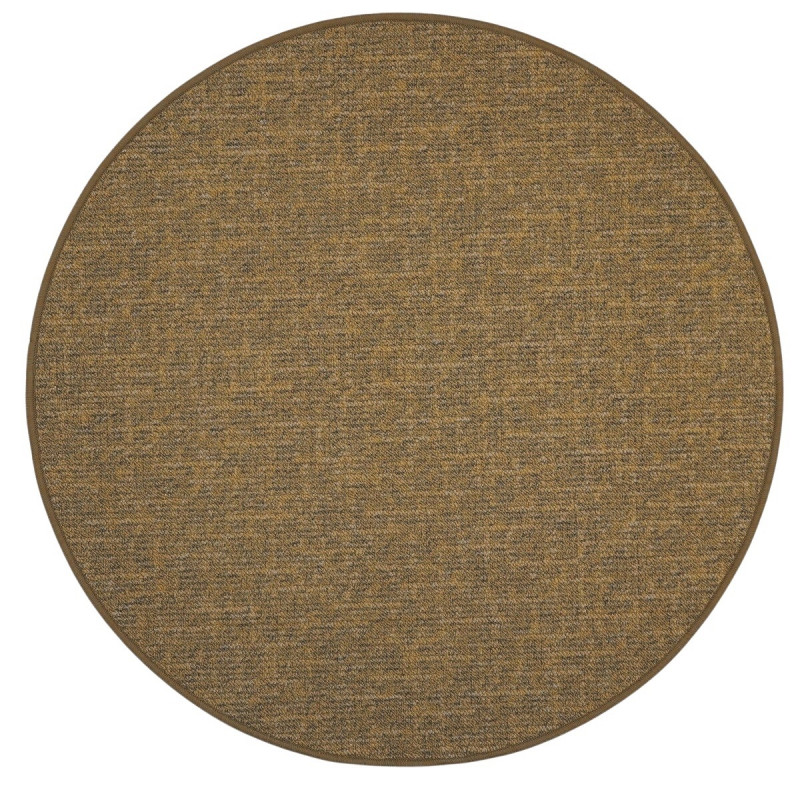Kusový koberec Alassio zlatohnedý okrúhly