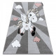 Detský kusový koberec Petit Unicorn grey