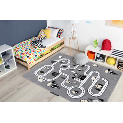 Detský kusový koberec Petit Town streets grey