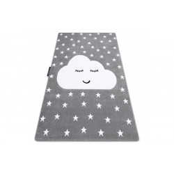 Detský kusový koberec Petit Cloud stars grey