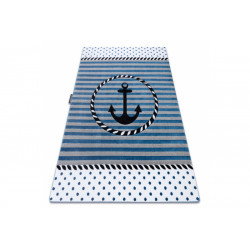 Detský kusový koberec Petit Marine anchor sea blue