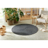 Kusový koberec Braided 105550 Dark Grey kruh – na von aj na doma