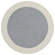 Kusový koberec Braided 105555 Grey Creme kruh – na von aj na doma