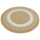 Kusový koberec Braided 105556 Creme Beige kruh – na von aj na doma