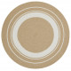 Kusový koberec Braided 105556 Creme Beige kruh – na von aj na doma