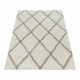 AKCIA: 60x110 cm Kusový koberec Alvor Shaggy 3401 cream