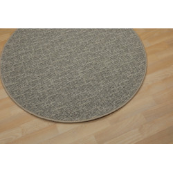 Kusový koberec Alassio šedobéžový okrúhly