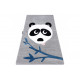 Detský kusový koberec Petit Panda grey