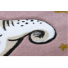 Detský kusový koberec Petit Elephant stars pink kruh