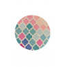 AKCIA: 160x160 (priemer) kruh cm Ručne všívaný kusový koberec Illusion Rosella Pink/Blue kruh