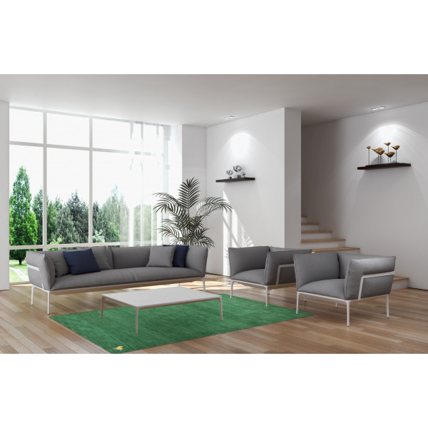 Ručne všívaný kusový koberec Asra wool green