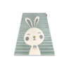 Detský kusový koberec Petit Rabbit green