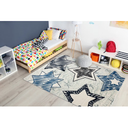 Detský kusový koberec Petit Stars blue