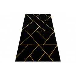 Kusový koberec Emerald geometric 1012 black and gold