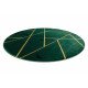 Kusový koberec Emerald geometric 1012 green and gold kruh