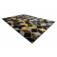 Kusový koberec Gloss 400B 86 3D geometric black/gold