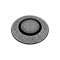 Kusový koberec Gloss 6776 85 greek black/ivory kruh