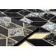 Behúň Gloss 400B 86 3D geometric black/gold