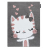 Detský kusový koberec Petit Kitty cat grey