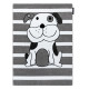 Detský kusový koberec Petit Puppy grey