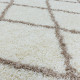 AKCIA: 140x200 cm Kusový koberec Alvor Shaggy 3401 cream