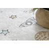 AKCIA: 80x150 cm Detský kusový koberec Bambino 1278 Space rocket cream