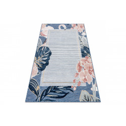 Kusový koberec Botanic 65240 Flamingo navy – na von aj na doma