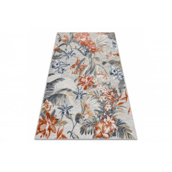 Kusový koberec Botanic 65262 flowers grey – na von aj na doma