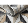 Kusový koberec Cooper Sisal Mosaic 22222 ecru/black