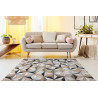 Kusový koberec Cooper Sisal Mosaic 22222 ecru/black