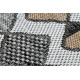 Kusový koberec Cooper Sisal Diamonds 22217 ecru/black – na von aj na doma