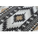 Kusový koberec Cooper Sisal Aztec 22235 ecru/black