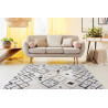 Kusový koberec Cooper Sisal Diamonds 22236 ecru/black