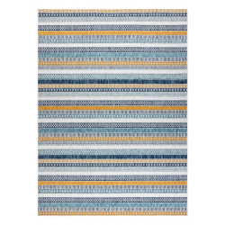 Kusový koberec Cooper Sisal Stripes 22238 ecru/navy