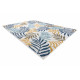 Kusový koberec Cooper Sisal Leaves 22251 ecru/navy