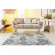 Kusový koberec Cooper Sisal Leaves 22251 ecru/navy